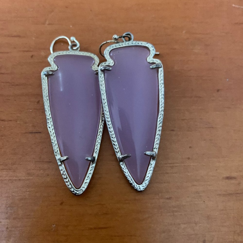 Kendra Scott Rare Iridescent Purple Earrings